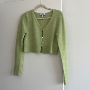 Cropped Green Sweater